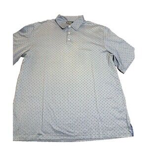 Polo by Ralph Lauren Men's Blue Geometric Diamond Pattern Shirt  Sz XXL